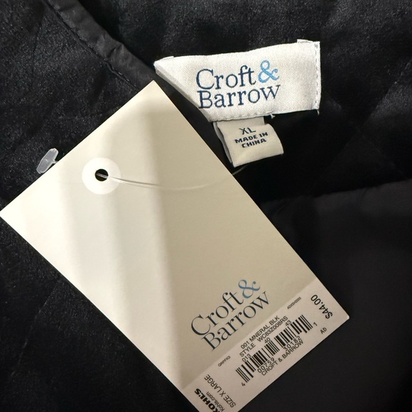 Croft & Barrow Charcoal Quilted Vest - Picture 5 of 5